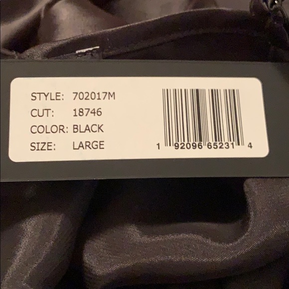 BEBE: LBD Satin Bodycon Cowl Neck Slip Dress - Picture 3 of 15